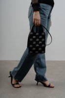 Karl Lagerfeld A1W50026 K/Autograph Small Tote, One Size, Black Details, Small Tote Bag, 65% Recycled Cotton
