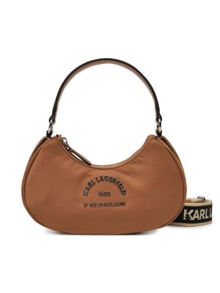 Karl Lagerfeld Crossbody Bag A2W30086, One Size, Clay, 75% Recycled Polyamide, 25% Polyurethane, Metal Details
