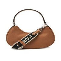 Karl Lagerfeld Crossbody Bag A2W30086, One Size, Clay, 75% Recycled Polyamide, 25% Polyurethane, Metal Details