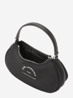 Karl Lagerfeld A2W30086 Shoulder Bag, black, Paris logo, recycled nylon, one size, metal details