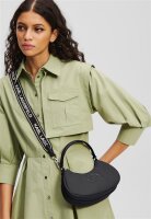 Karl Lagerfeld A2W30086 Shoulder Bag, black, Paris logo, recycled nylon, one size, metal details