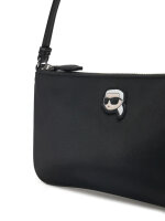 Karl Lagerfeld A1W32038 Shoulder Bag, black, logo print, recycled nylon, one size, adjustable strap