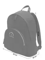 Karl Lagerfeld A2W30084, medium backpack, black, 90% recycled polyamide, 10% polyurethane, one size