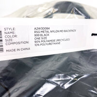 Karl Lagerfeld A2W30084, medium backpack, black, 90% recycled polyamide, 10% polyurethane, one size
