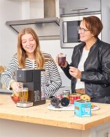 SENYA Tea Time Pro SYBF-CM035N, electric tea maker, 1000 W, 1.2 L, touchscreen, 3 tea types, 3 fill levels, for loose tea & tea bags