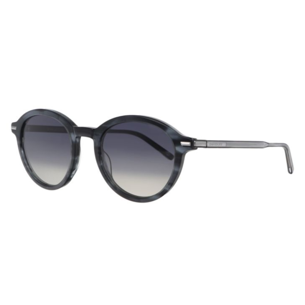 Davidoff mens sunglasses DAPS100-01, 50 mm lenses, 21 mm bridge, 145 mm temples, silver-tone Havana frame, blue gradient lenses