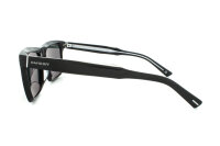 Davidoff DAPS114-01 Unisex Sunglasses, rectangular, 56 mm lenses, black wide frame, silver details, tinted