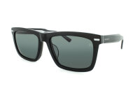 Davidoff DAPS114-01 Unisex Sunglasses, rectangular, 56 mm lenses, black wide frame, silver details, tinted