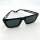 Davidoff DAPS114-01 Unisex Sunglasses, rectangular, 56 mm lenses, black wide frame, silver details, tinted