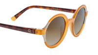 Etnia Barcelona 5 SAGRER 48S OG womens glasses, 48mm lens width, honey-orange transparent frame, Havana-colored temples, brown gradient lenses