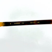 Etnia Barcelona 5 SAGRER 48S OG womens glasses, 48mm lens width, honey-orange transparent frame, Havana-colored temples, brown gradient lenses