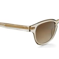 Etnia Barcelona PALA2 womens glasses, 48 ​​mm lens width, transparent grey-beige frame, gold details, brown gradient lenses