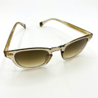 Etnia Barcelona PALA2 womens glasses, 48 ​​mm lens width, transparent grey-beige frame, gold details, brown gradient lenses