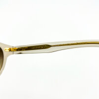 Etnia Barcelona PALA2 womens glasses, 48 ​​mm lens width, transparent grey-beige frame, gold details, brown gradient lenses