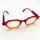 Etnia Barcelona womens glasses Bold Collection, model 5 BRUT31 47O CO, 47 mm lenses, transparent orange-pink frame, purple temples, gold details