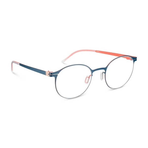 Etnia Barcelona ORBIT 480 PTPK womens glasses, oval, metal, 48 mm lenses, 21 mm bridge, 140 mm temples, dark blue-red, lightweight frame