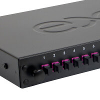 Excel Enbeam 200-952 Fiber Optic Patch Panel, 24-Port, OM4, 1U Rackmount, LC Duplex Multimode, Fiber Optic Patch Panel Network Cabinet