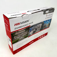Hikvision DS-7604NXI-K1/4P(D), 4-Kanal NVR, Netzwerk-Videorekorder, PoE, KI-gestützte Videoanalyse