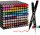 ABEIER 120 Farben Dual Brush Marker Set, wasserbasierte ungiftige Doppelfasermaler, ideal für Journaling, Skizzen, Illustration, Malbücher