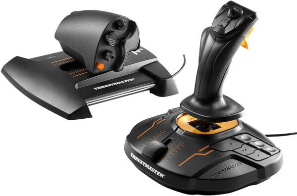 Thrustmaster T16000M FCS HOTAS, Joystick & Throttle for PC, 16-bit precision, H.E.A.R.T. magnetic sensors, USB connection