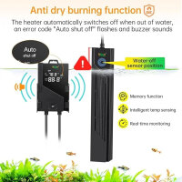 Hygger HGY0003 Aquarium Heater 800W, explosion-proof quartz glass, LED controller, temperature sensor, automatic shut-off, warning signal