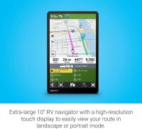 Garmin 1095, 10" GPS RV navigator, large display,...