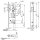 WILKA 138F.000021 DL Mortise Latch Lock, 35 mm, Stainless Steel Faceplate, Door Lock, Robust Lock for Interior Doors