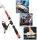 Fishing rod set, 2 x 213 cm telescopic rods, 2 spinning reels, complete set for beginners and professionals, lightweight & portable