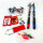 Fishing rod set, 2 x 213 cm telescopic rods, 2 spinning reels, complete set for beginners and professionals, lightweight & portable