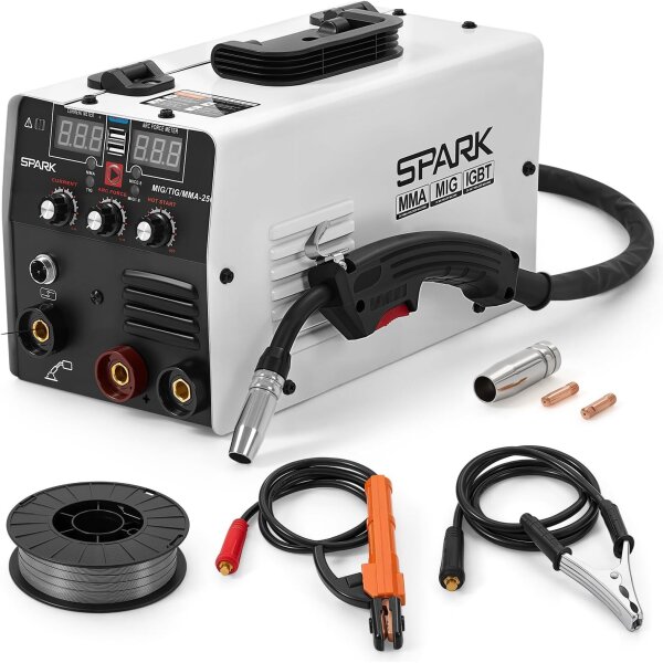 SPARK MIG/TIG/MMA-250 Inverter Welding Machine, 3-in-1, 220V, Multifunctional, for MIG, TIG and MMA Welding