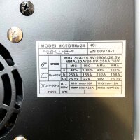 SPARK MIG/TIG/MMA-250 Inverter Welding Machine, 3-in-1, 220V, Multifunctional, for MIG, TIG and MMA Welding