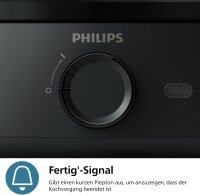 Philips HD9137/90 Eierkocher, 400 W, für 6 Eier, Family Size, weich/mittel/hart/pochiert, kompakt, leicht zu reinigen, inkl. Pochierschale & Eierschneider
