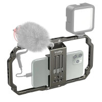 SmallRig 2791B Universal Smartphone Video Rig, Handheld Cage with Handles, Vlogging Case Stabilizer, Compatible with iPhone, Samsung, Pixel