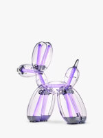 Lexon x Jeff Koons Balloon Dog Clear/Multi A, dimmbare LED-Designlampe, limitierte Edition, dekorative Designerleuchte