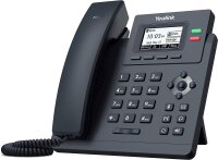 Yealink SIP-T31P IP-Telefon, 2 VoIP-Konten, 5,8 cm Display, Dual 10/100 Ethernet, PoE-Unterstützung