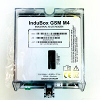 Bausch Datacom InduBox GSM M4, 4G-LTE Industrie-Modem, 220–240 V, 50/60 Hz, max. 5 W, inkl. Anschlüsse & Zubehör