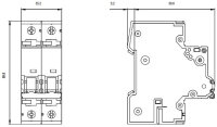 Siemens 5SY52107 miniature circuit breaker, 2-pole, C10,...