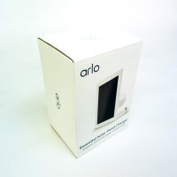 Arlo solar panel, white, weatherproof, compatible with Arlo Essential 2/XL Gen 2 security cameras, 24/7 charging function for outdoor use
