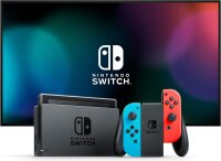 Nintendo Switch Neon Red/Blue Game Console, Enhanced...