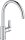 GROHE BauEdge 31367001 Kitchen Faucet, Single Lever Mixer, 223 mm Spout, Chrome, 1-Hole Installation, Waterfall Spout