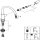 GROHE BauEdge 31367001 Kitchen Faucet, Single Lever Mixer, 223 mm Spout, Chrome, 1-Hole Installation, Waterfall Spout