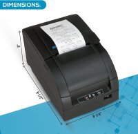 Trivec SNBC BTP-M300, Bondrucker, USB/WiFi, kabellos, Nadeldruck, automatischer Cutter, internes Netzteil, langlebige Belege, Windows/iOS/Android/Linux
