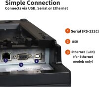 Trivec SNBC BTP-M300, Bondrucker, USB/WiFi, kabellos, Nadeldruck, automatischer Cutter, internes Netzteil, langlebige Belege, Windows/iOS/Android/Linux