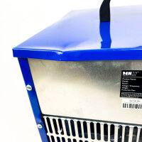 MSW Motor Technics 10060843 Electric Construction Heater, 9000 W, 400 V, rectangular fan heater, 3 speeds, ideal for drying plastered walls