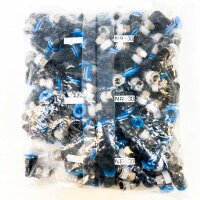 Festo QSML-1/8-6-100, 1/8" angled push-in fitting, 6 mm, push-in L-type fitting, 130765, 100 pieces