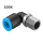 Festo QSML-1/8-6-100, 1/8" angled push-in fitting, 6 mm, push-in L-type fitting, 130765, 100 pieces