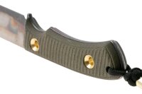 TRC Knives Polheim Survivalmesser, Apocalyptic CPM MagnaCut, Green Canvas Micarta Griff, Knivesandtools Exklusiv