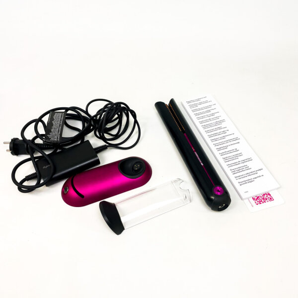 Dyson Corrale HS03 Haarglätter, kabellos, Platin Sortiment, nickel/fuchsia, flexibler Heizplatten, Akku-Betrieb
