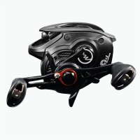 Anatono Starfall DC Baitcast Angelrolle, 6+1 Lager, Linkshand, schwarz, präzise Wurfkontrolle, leichtes Design