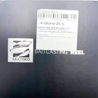 Anatono Starfall DC Baitcast Angelrolle, 6+1 Lager, Linkshand, schwarz, präzise Wurfkontrolle, leichtes Design